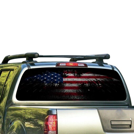 USA Eagle 3 Perforated for Nissan Frontier decal 2004 - Present