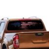 USA Flag Eagle Rear Window Perforated for Nissan Navara decal 2012 - Present
