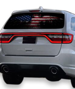 USA Eagle Flag Perforated for Dodge Durango decal 2012 - Present