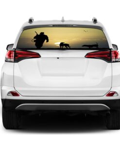 Hunting 2 Rear Window Perforated for Toyota RAV4 decal 2013 - Present