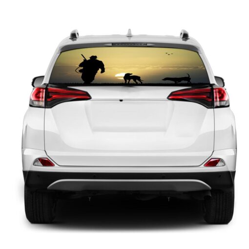 Hunting 2 Rear Window Perforated for Toyota RAV4 decal 2013 - Present