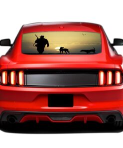Hunting 3 Perforated Sticker for Ford Mustang decal 2015 - Present