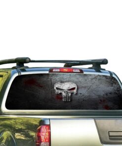 Punisher Skull Perforated for Nissan Frontier decal 2004 - Present