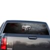 Punisher Skull Perforated for GMC Sierra decal 2014 - Present