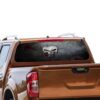 Punisher Skull Rear Window Perforated for Nissan Navara decal 2012 - Present