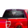 Punisher Skull Perforated for Ford F150 Decal 2015 - Present