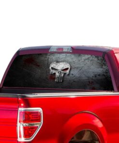 Punisher Skull Perforated for Ford F150 Decal 2015 - Present