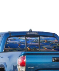 Fishing Perforated for Toyota Tacoma decal 2009 - Present