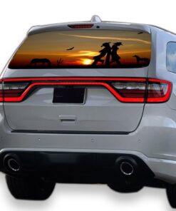 Wild West Perforated for Dodge Durango decal 2012 - Present