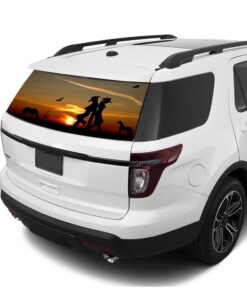 Wild West Rear Window Perforated For Ford Explorer Decal 2011 - Present
