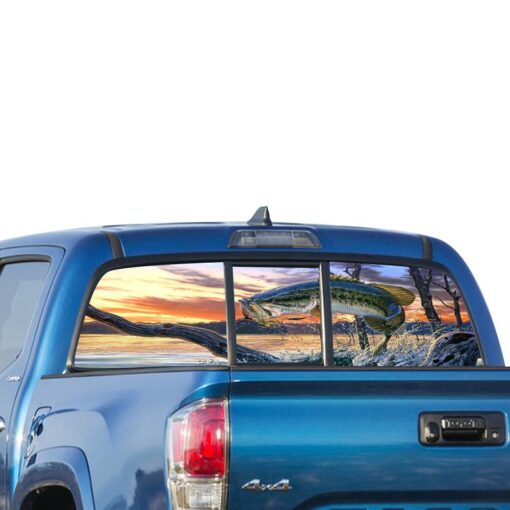 Fishing Perforated for Toyota Tacoma decal 2009 - Present