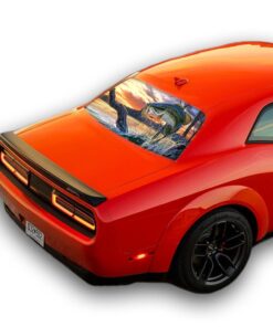 Fishing Perforated for Dodge Challenger decal 2008 - Present