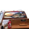 Fishing Rear Window Perforated for Nissan Navara decal 2012 - Present