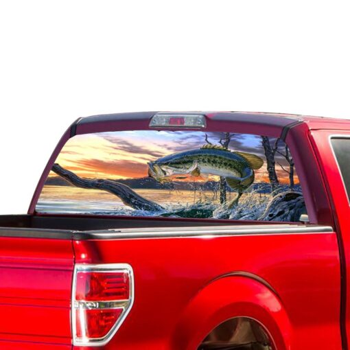 Fishing Perforated for Ford F150 Decal 2015 - Present