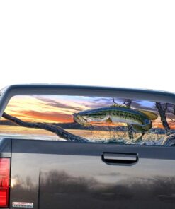 Fishing Perforated for GMC Sierra decal 2014 - Present