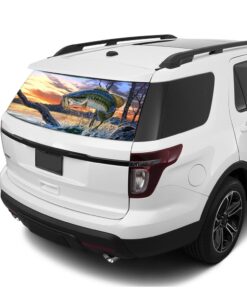 Fishing Rear Window Perforated For Ford Explorer Decal 2011 - Present
