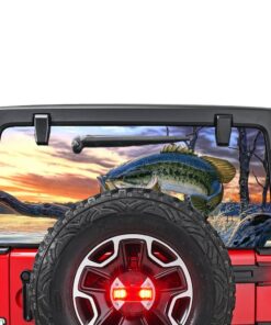 Fishing Perforated for Jeep Wrangler JL, JK decal 2007 - Present