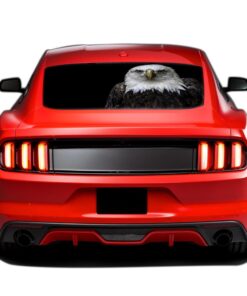 Black Eagle Perforated Sticker for Ford Mustang decal 2015 - Present