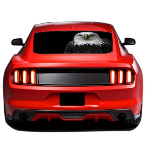 Black Eagle Perforated Sticker for Ford Mustang decal 2015 - Present