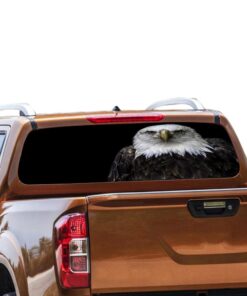 Black Eagle Rear Window Perforated for Nissan Navara decal 2012 - Present