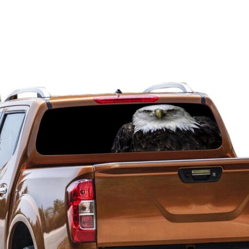 Black Eagle Rear Window Perforated for Nissan Navara decal 2012 - Present