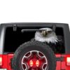 Black Eagle Perforated for Jeep Wrangler JL, JK decal 2007 - Present