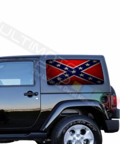 Rear Window General Lee Perforated for Jeep Wrangler JL, JK decal 2007 - Present