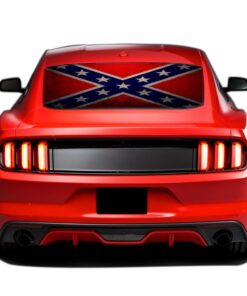 General Lee Perforated Sticker for Ford Mustang decal 2015 - Present