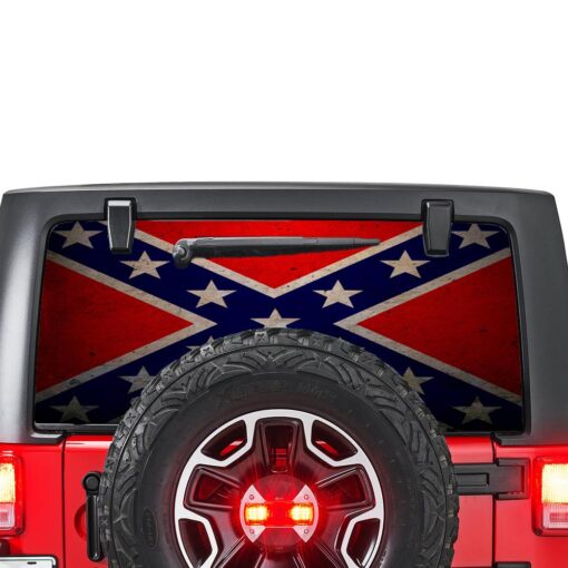 General Lee Perforated for Jeep Wrangler JL, JK decal 2007 - Present