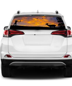 Arrow Hunting Rear Window Perforated for Toyota RAV4 decal 2013 - Present