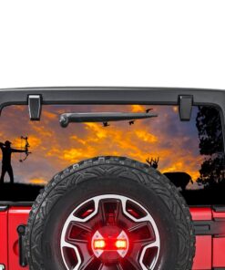 Arrow Hunting Perforated for Jeep Wrangler JL, JK decal 2007 - Present