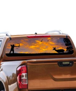 Arrow Hunting Rear Window Perforated for Nissan Navara decal 2012 - Present