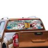 Graffiti Rear Window Perforated for Nissan Navara decal 2012 - Present