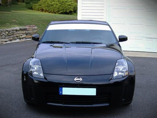 Racing Windshield Banner Decal Sticker Vinyl Compatible with Nissan 350Z Window sun 2012-Present Visor