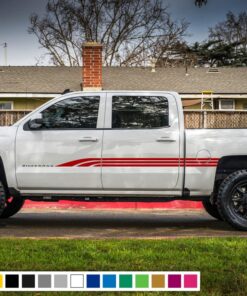 Side door Decal, vinyl design for Chevrolet Silverado decal 2015 - Present