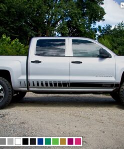 Door Decal, vinyl design for Chevrolet Silverado decal 2015 - Present