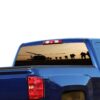 Army Helicopter Perforated for Chevrolet Silverado decal 2015 - Present
