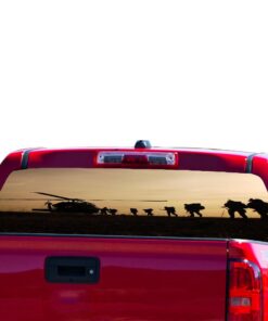 Army Helicopter Perforated for Chevrolet Colorado decal 2015 - Present