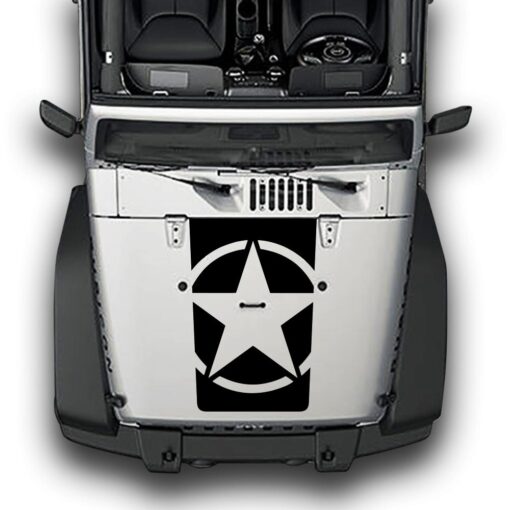 Hood Star Compatible with Jeep Wrangler JK 2010-Present