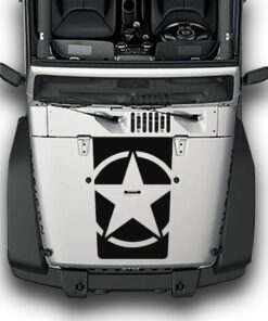 Hood Star Compatible with Jeep Wrangler JK 2010-Present