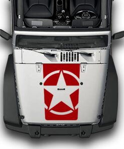 Hood Star Compatible with Jeep Wrangler JK 2010-Present