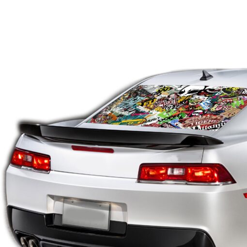 Sticker Bomb Perforated for Chevrolet Camaro Vinyl 2015 - Present