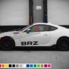 Decal side letters for Subaru BRZ 2011 - Present