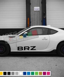 Decal side letters for Subaru BRZ 2011 - Present