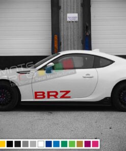 Decal side letters for Subaru BRZ 2011 - Present