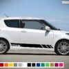 Decal Sticker Sport Vinyl Side Racing Stripes Compatible with Suzuki Swift 2008-Present