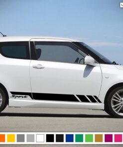 Decal Sticker Sport Vinyl Side Racing Stripes Compatible with Suzuki Swift 2008-Present