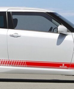 Decal Sticker Sport Side Racing Stripes For 2 Door Suzuki Swift 2008-Present