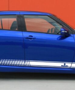 Decal Sticker Sport Vinyl Side Racing Stripes Compatible with Suzuki Swift 2008-Present