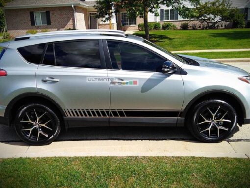 Set of Lower Sport Stripes Decal Sticker Vinyl for Toyota RAV4 2013-2017